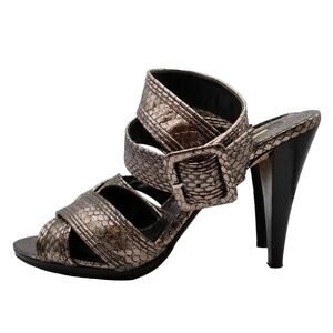 4/$20 AX Studio Strappy Sexy Snakeskin Pumps - Size 9